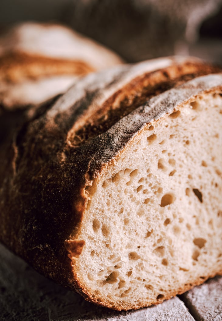 Brown Bread in Close-up Shot 